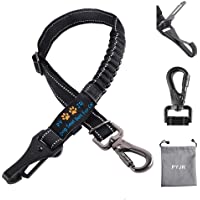 Los mejores  - PYJR Cinturon Perro Coche- Cinturón Seguridad Perro Coche Nylon Ajustable- 3 En 1 Correas para Perros- MosquetóN…